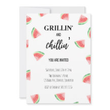 Invitation au barbecue de Grillin et Chillin' Wate