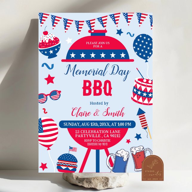 Invitation au barbecue de la Journée Patriotique M (Créateur téléchargé)