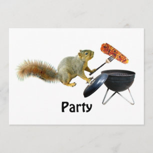 Invitation au barbecue d'écureuil