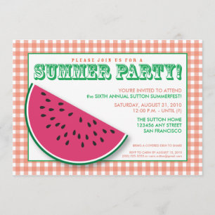 Invitation au barbecue d'été de la pastèque {TBA}