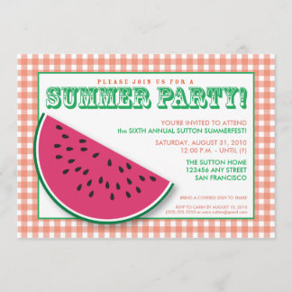 Invitation au barbecue d'été de la pastèque {TBA}