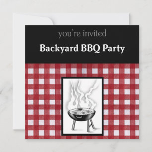 Invitation au barbecue jardin