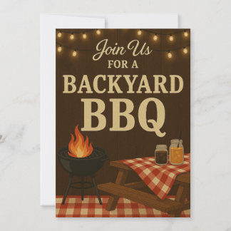 Invitation au barbecue jardin | Rustique Summer Co