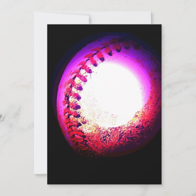 Invitation au baseball (Devant)