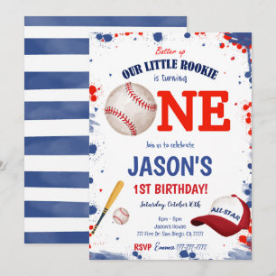 Invitation au baseball d'anniversaire