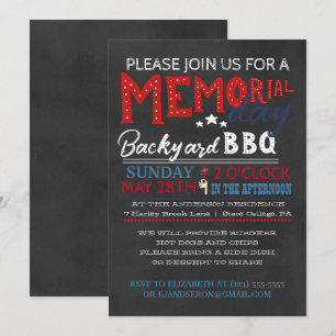 Invitation au BBQ de la Fête de la Mémoire