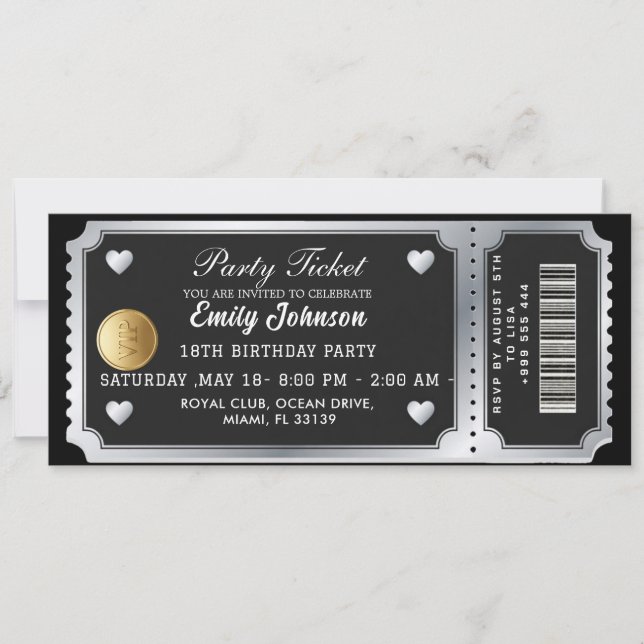 Invitation au Billet de Fête 2026 (Devant)