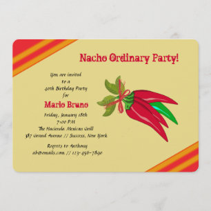 Invitation au bouquet Chili Peppers