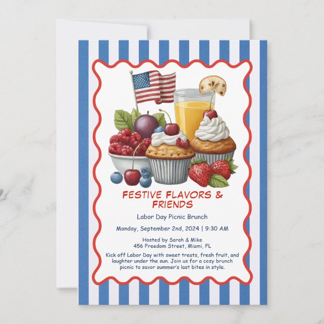 Invitation au brunch de la fête du Travail - Pâtis (Devant)