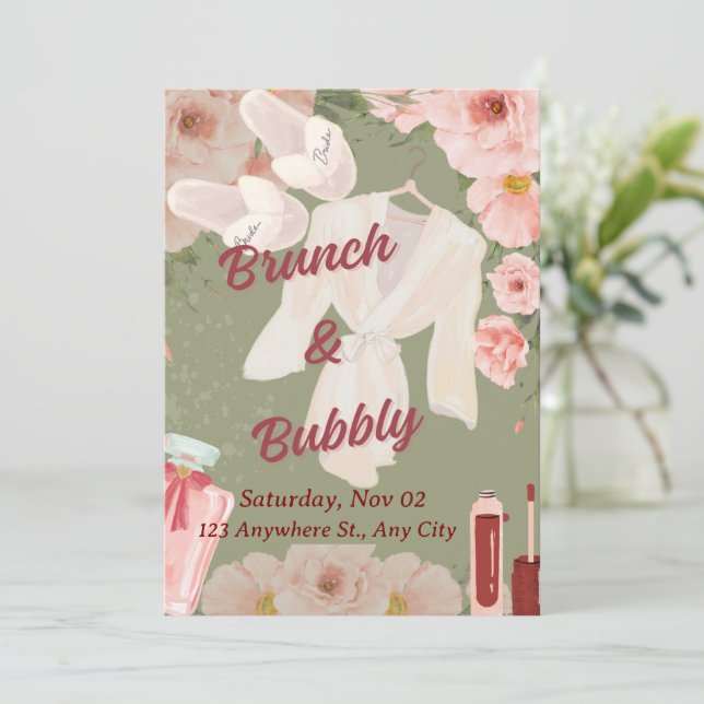 Invitation au brunch de mariage (Debout devant)