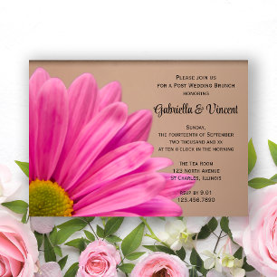 Invitation au brunch de mariage sur un ton pastel 