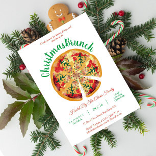 Invitation au Brunch de Noël BBQ Pizza et Tétines