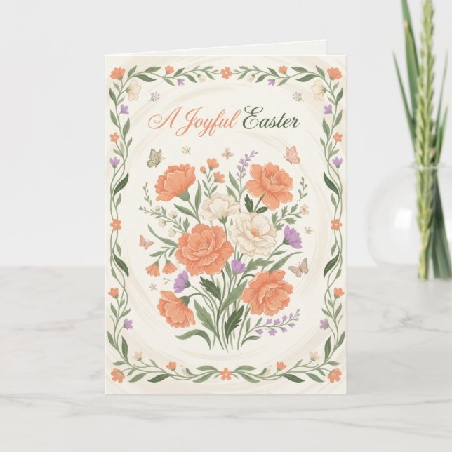 Invitation au Brunch de Pâques : Bénédictions Flor (Devant)