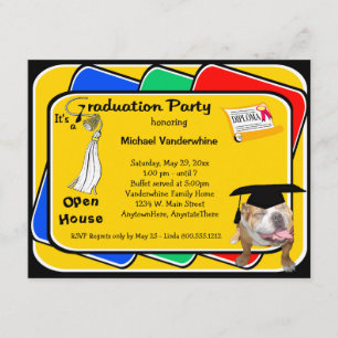 Invitation au Bulldog White Graduation Growler Par