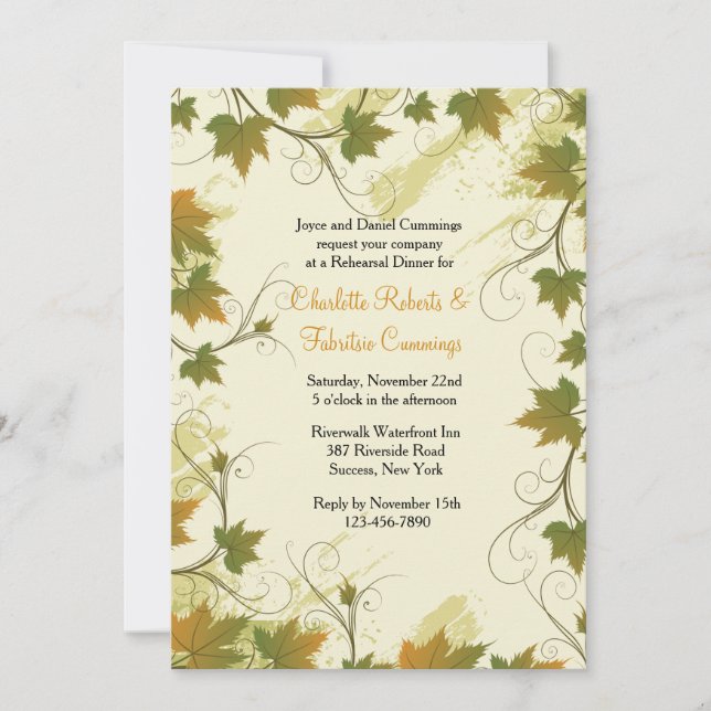 Invitation au cadre graphique (Devant)