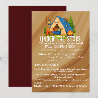Invitation au camping