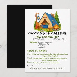 Invitation au camping