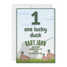 Invitation au canard d'anniversaire