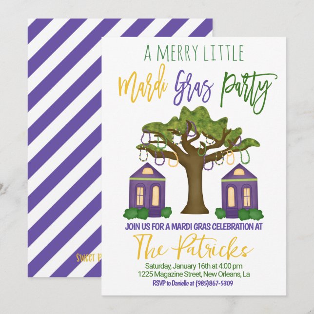 Invitation au Carnaval (Devant / Derrière)