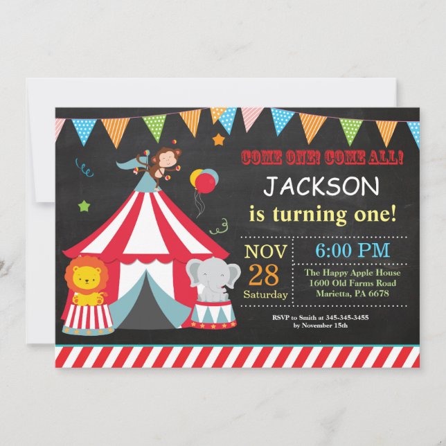 Invitation au Carnaval du Cirque (Devant)