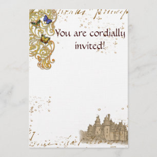Invitation au château de Fairy Tale