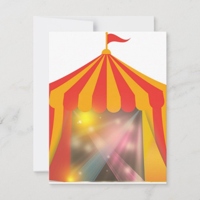 Invitation au Cirque Tent (Devant)