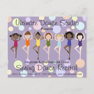 Invitation au considérant de danse colorée