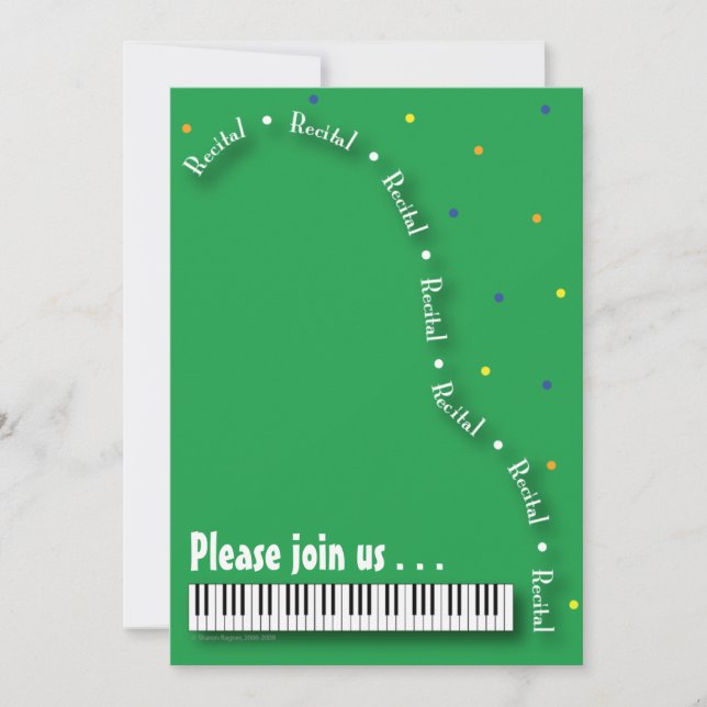 Invitation au considérant de piano (Devant)