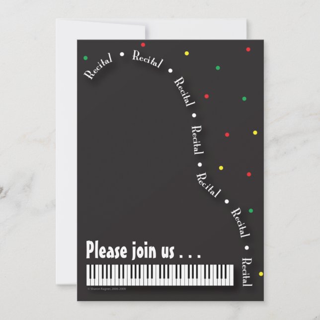 Invitation au considérant de piano (Devant)
