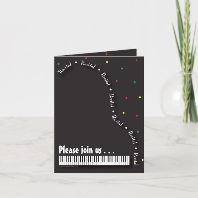 Invitation au considérant Piano noir (Devant)