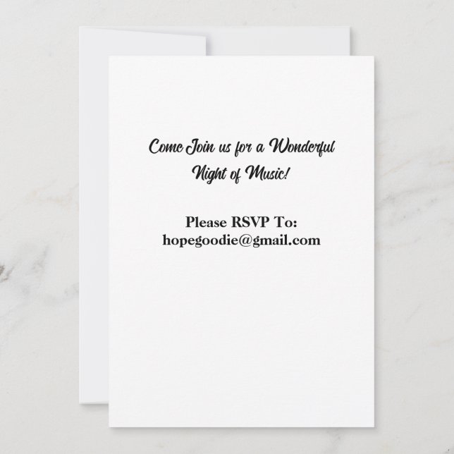 Invitation au considérant Violon (Dos)