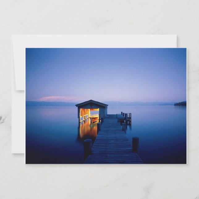Invitation au coucher de soleil du lac Tahoe (Devant)
