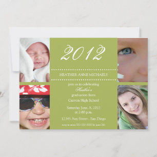 Invitation Au cours des années Graduation Invitation-olivier