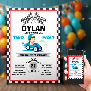 Invitation au Cute Racer Two Fast