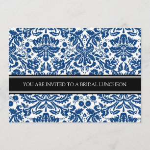 Invitation au déjeuner de la nuptiale Blue Black D