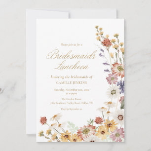 Invitation au déjeuner des demoiselles d'honneur a