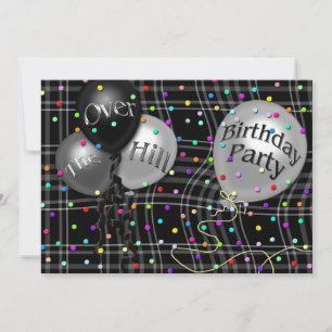 INVITATION AU-DESSUS DE LA COLLINE - PARTIE ANNIVERSAIRE INVI