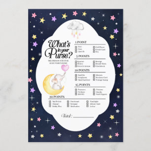 Invitation Au-dessus de l'éléphant de lune ce qui est dans vo