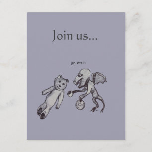 Invitation Au-dessus du dragon de thé et de l'ours