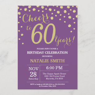 Invitation au diamant du 60e anniversaire de Purpl