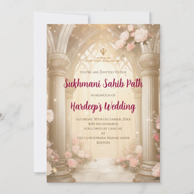 Invitation au Digital Sukhmani Sahib Path et Akhan (Devant)