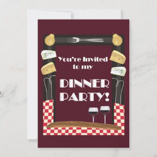 Invitation au dîner-avec devis