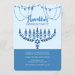 Invitation au dîner de Hanoukka