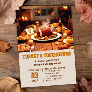 Invitation au dîner de la dinde et des touchés