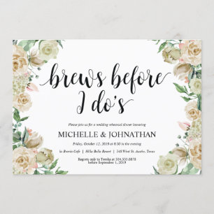 Invitation au dîner de la répétition de mariage du