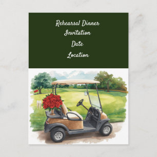 Invitation au dîner de répétition de golf pour le