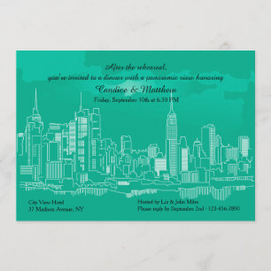 Invitation au dîner de répétition de Manhattan Sky