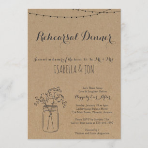 Invitation au dîner de répétition Papier Russe Kr