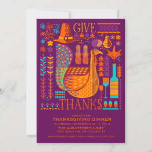 Invitation Au Dîner De Thanksgiving