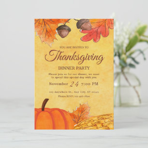 Invitation au dîner de Thanksgiving, Fête de fin d